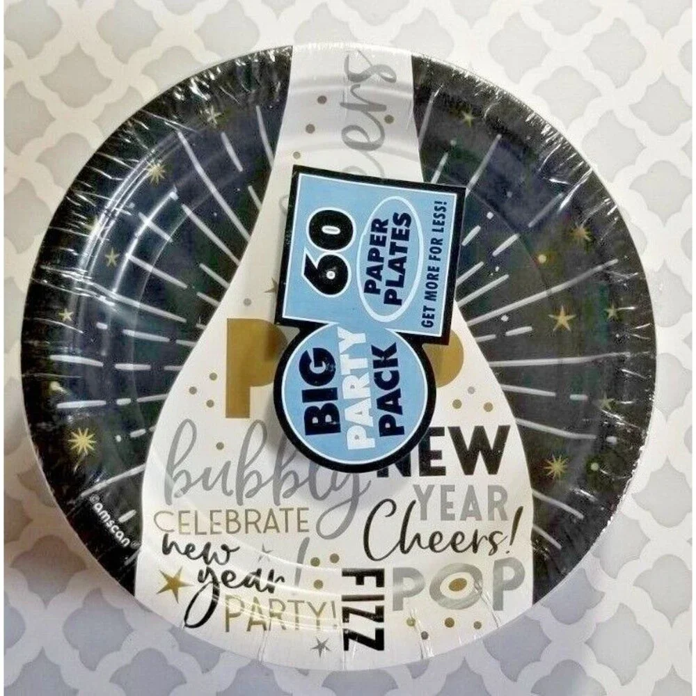 New Year's Paper Plates 7